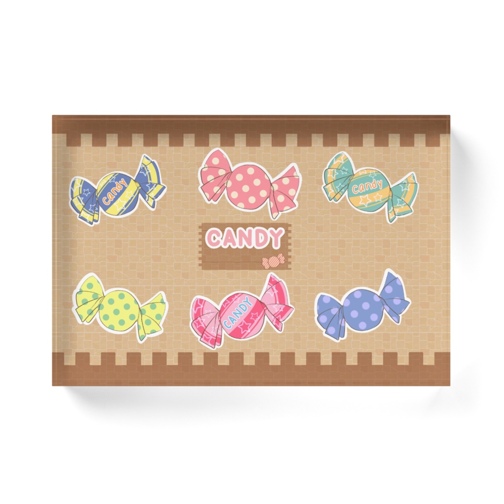 キャンディーのアクリルブロック
