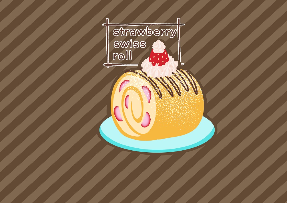 イチゴロールの缶バッジ