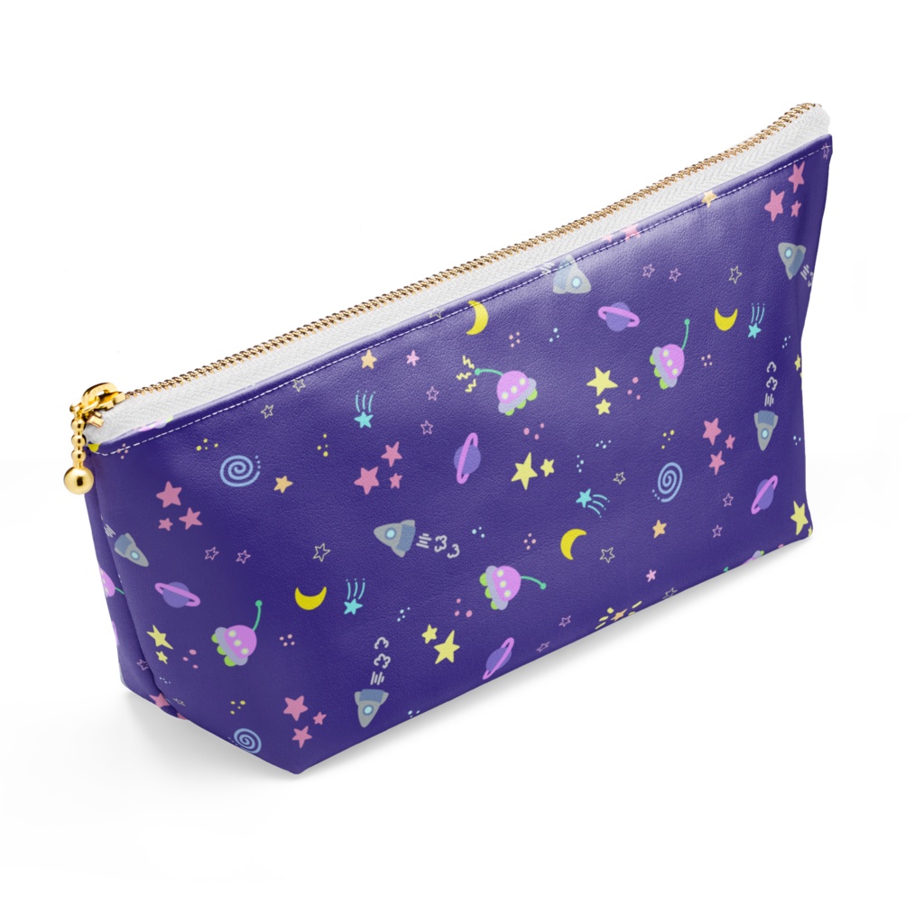 宇宙柄のポーチ