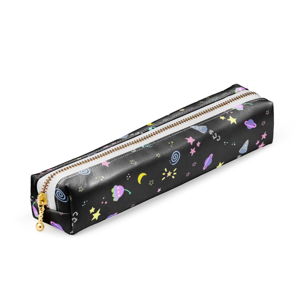 宇宙柄のペンケース(黒)