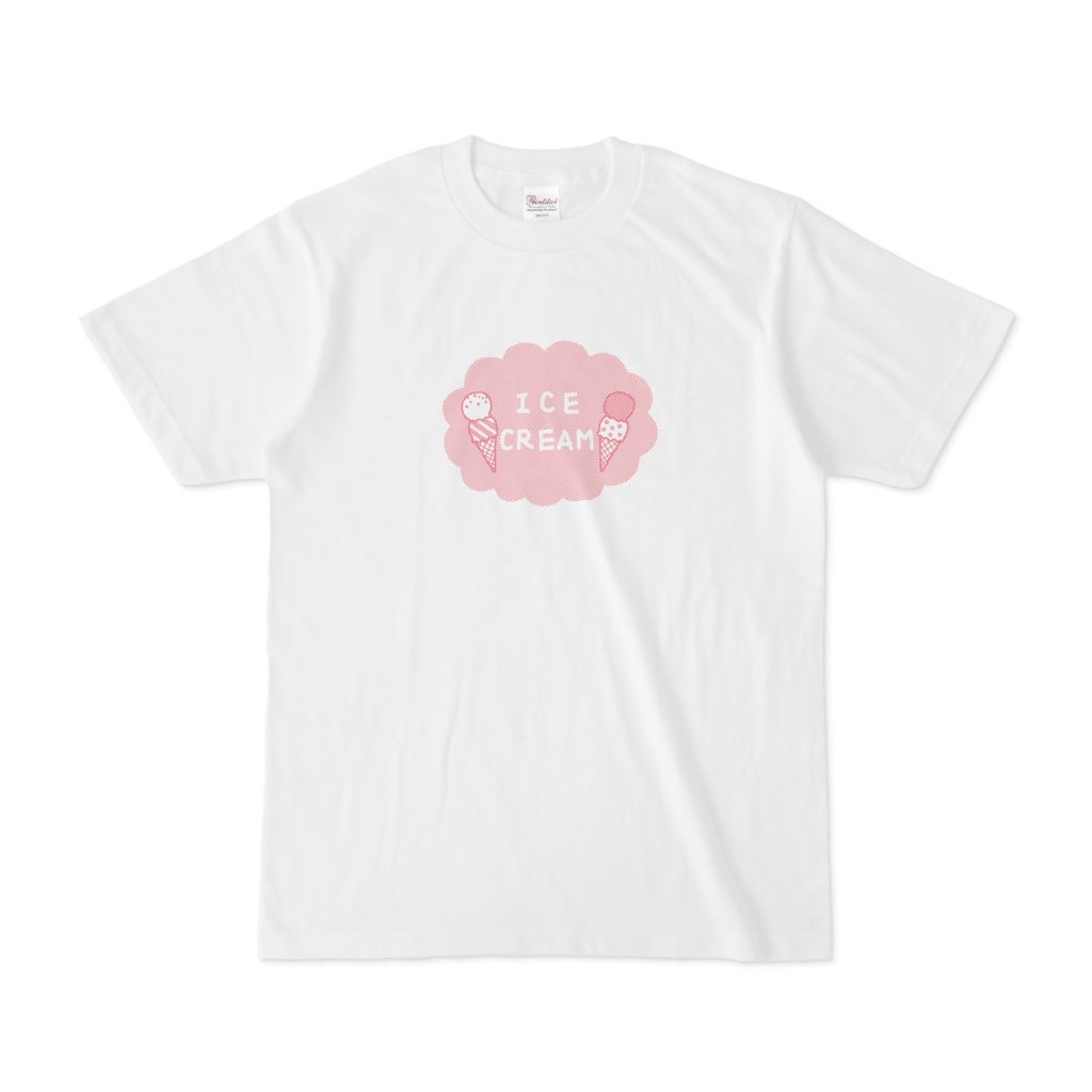 アイスクリームのTシャツ