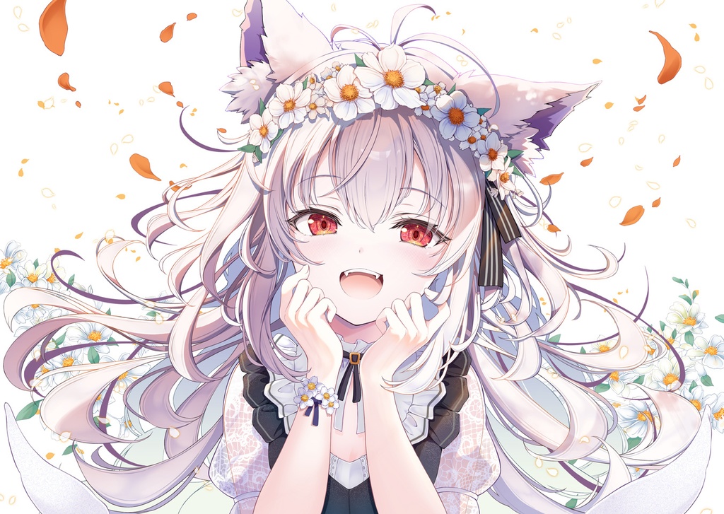 ふわふわきつね A4 アクリルパネル