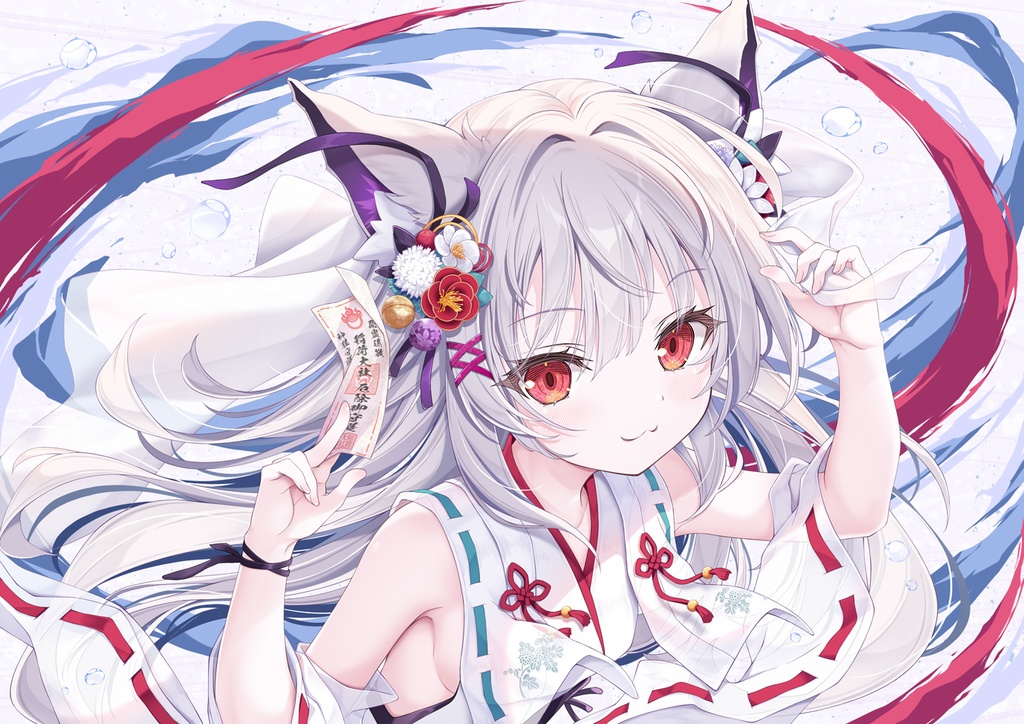 お祓いきつね A4 アクリルパネル