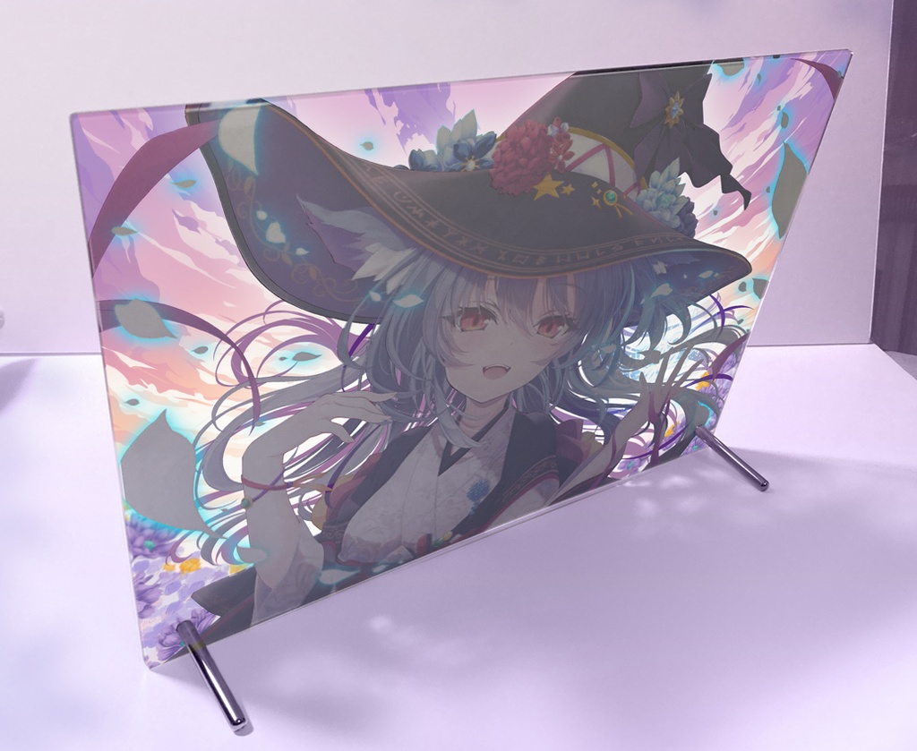 和服魔女きつねさま A4 アクリルパネル