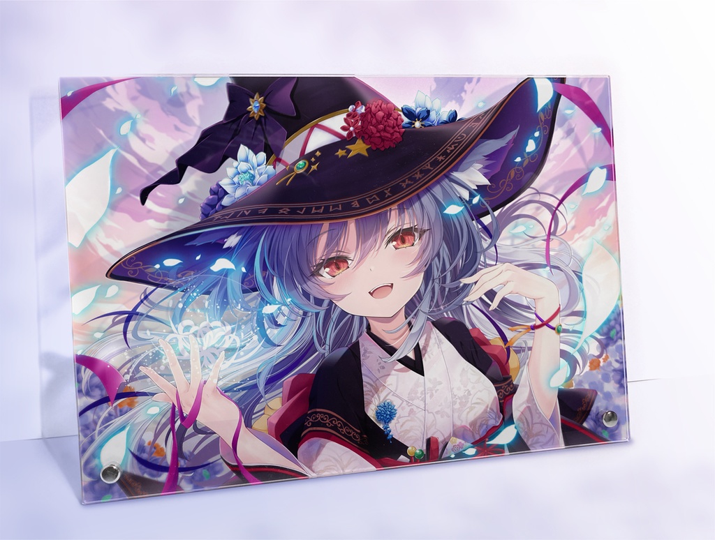 和服魔女きつねさま A4 アクリルパネル