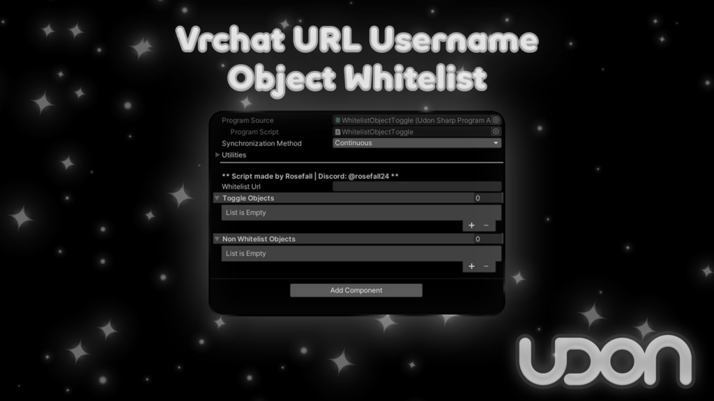 VRChat Username Object Whitelist Script