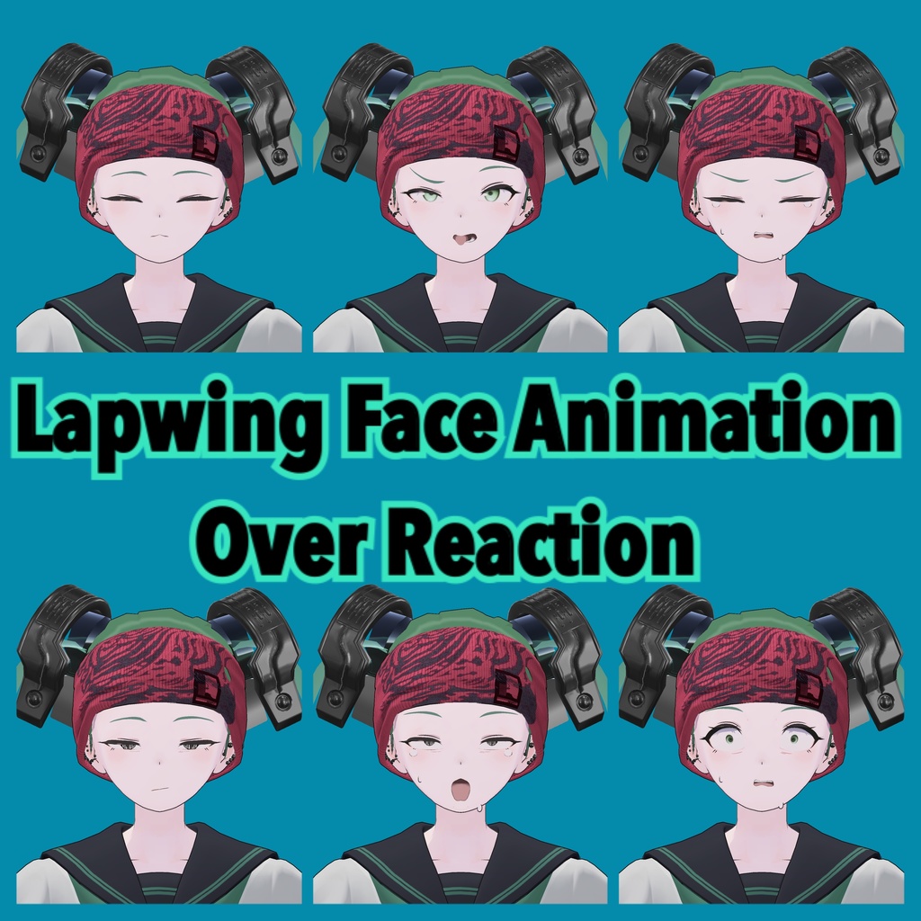 【Lapwing専用】コミカル！表情アニメーション【10種】