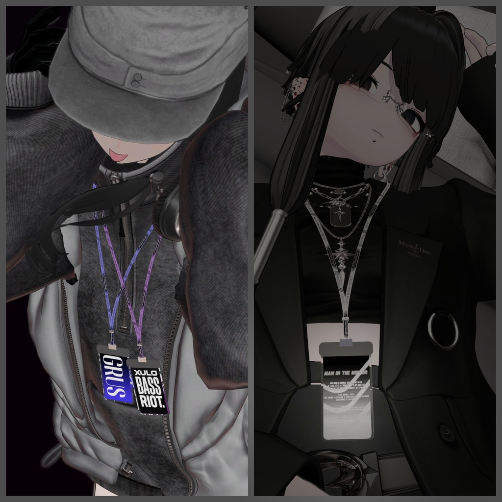 【FreeSize】Access-Util / VRC向けネームプレート・名札