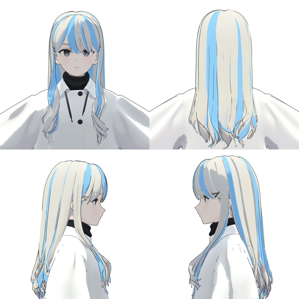 【Free】Grus Long Hair MeshMask