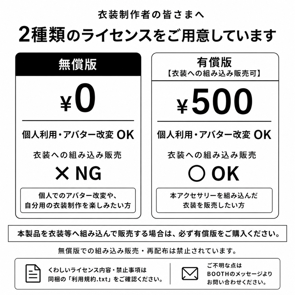 【セミアバター対応】SimpleAccessary #MiM_vrc