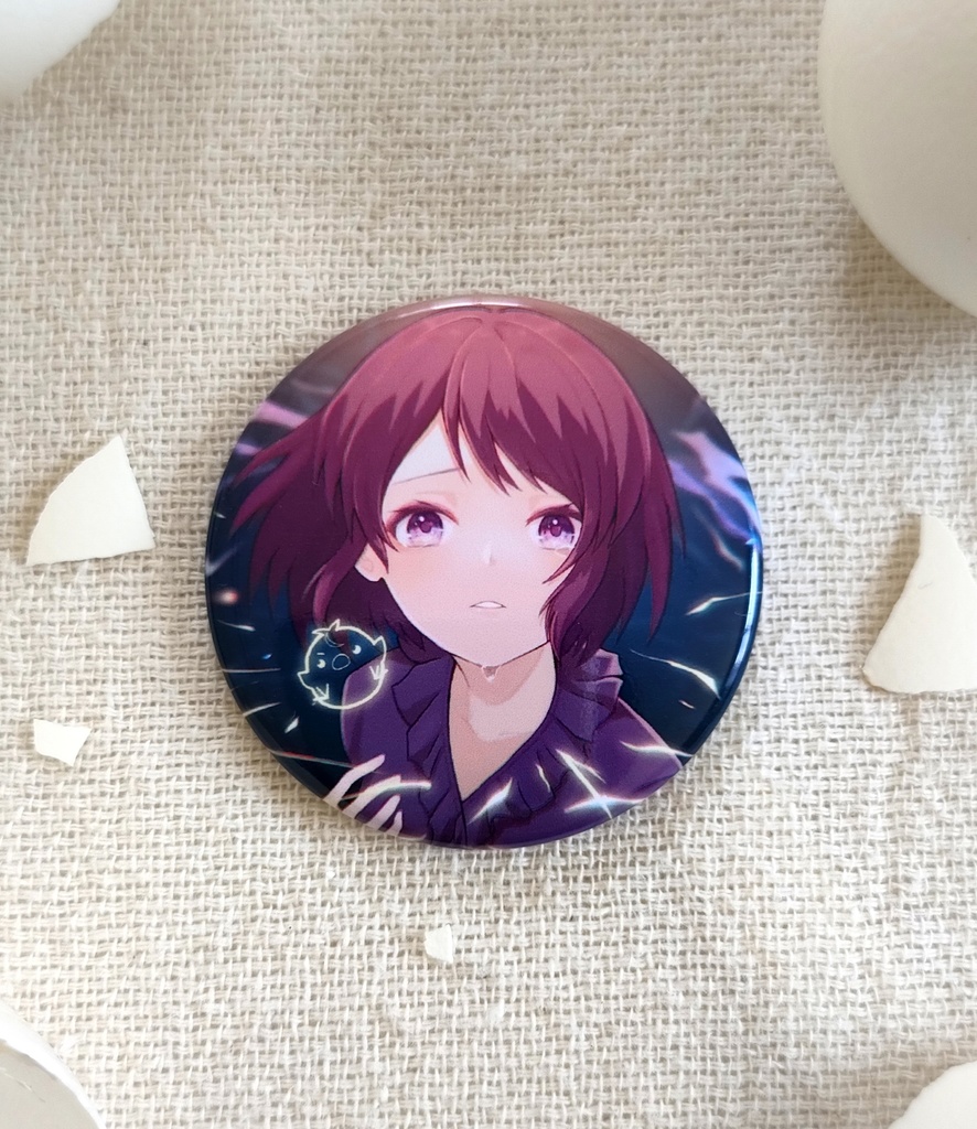 温玉ことこと3周年記念🎉ヒバナ缶バッジSサイズ🐣💓(44mm)
