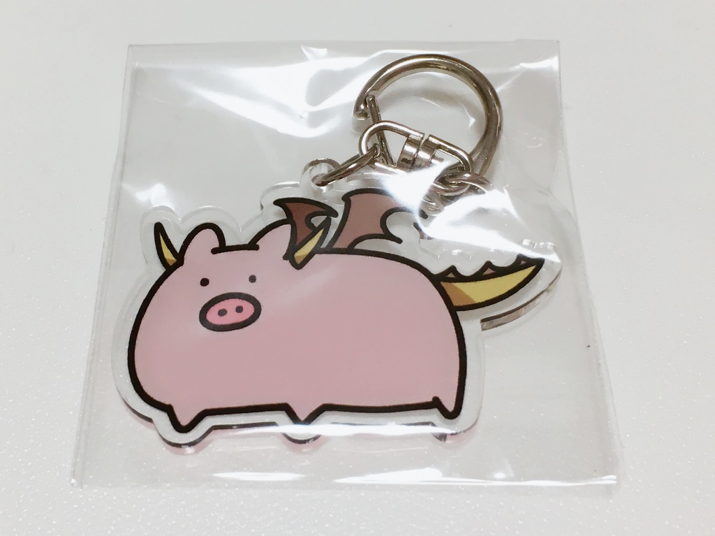 豚ドラゴン アクリルキーホルダー