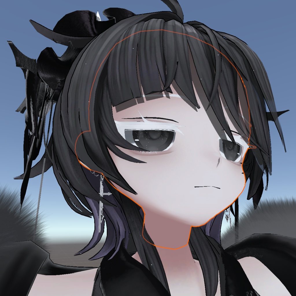 【無料】眉毛＆まつ毛色変更テクスチャ【Rize専用】