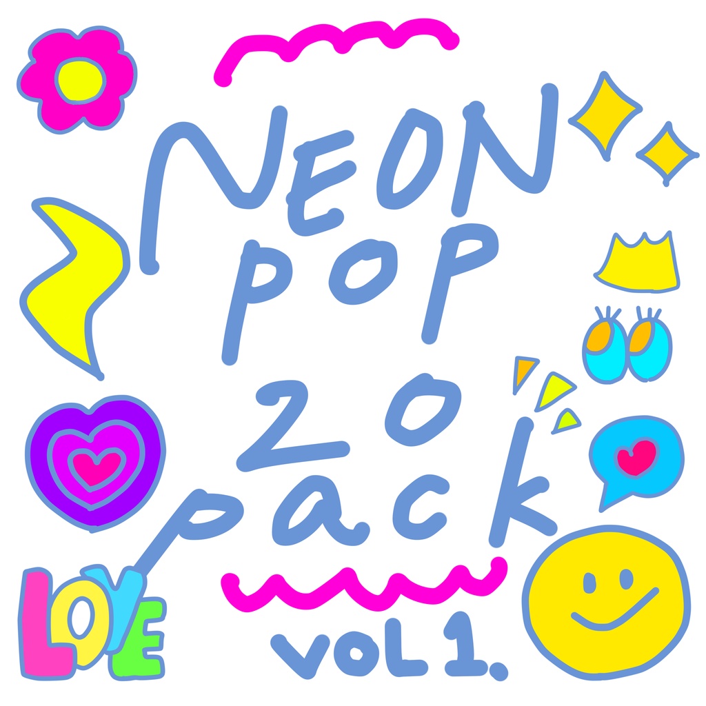  NEON POP STICKER PACK vol.1