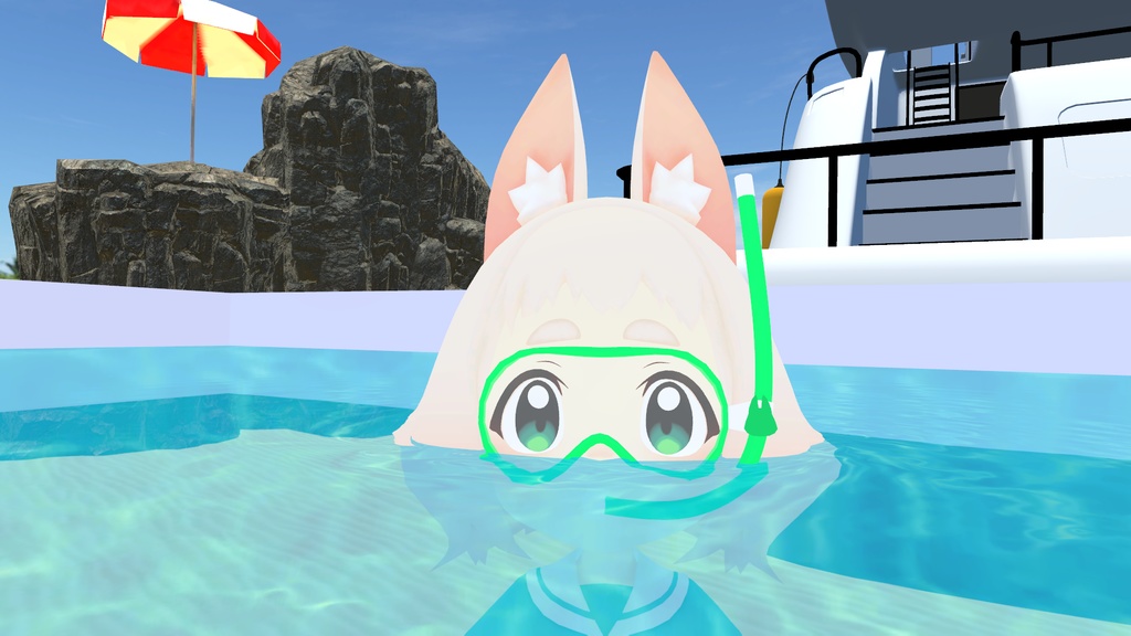 こんちゃんシュノーケル