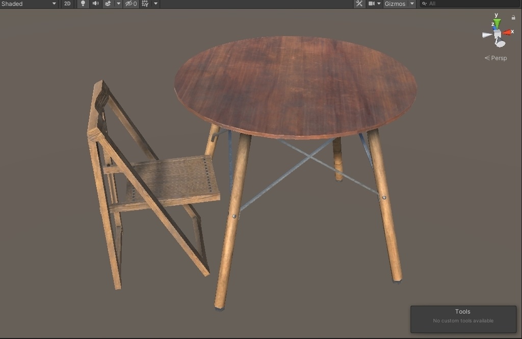 丸テーブルセット -Rounded Table & Chair-