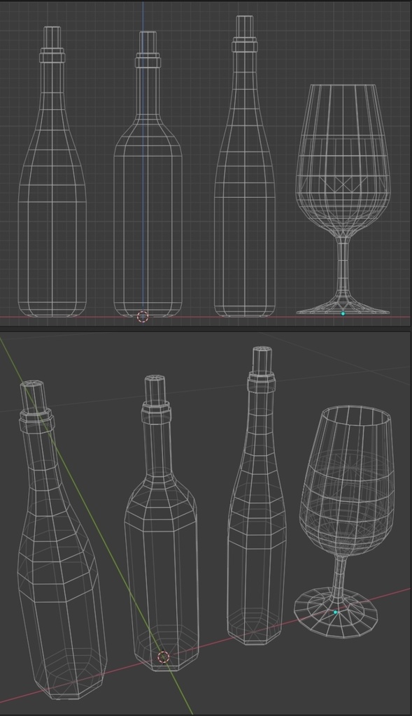 ローポリ・ワインセット -MiniPoly Wine Set-