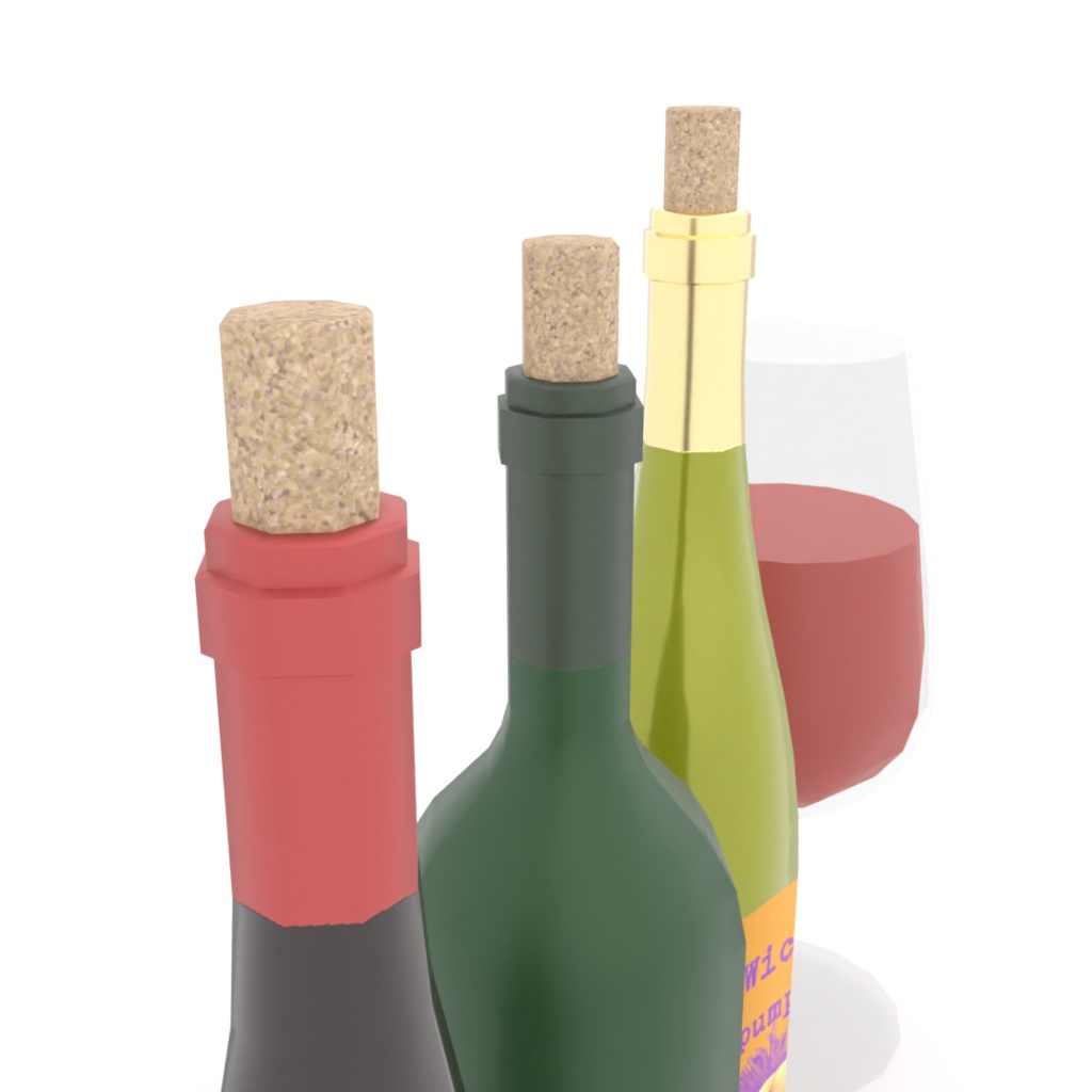 ローポリ・ワインセット -MiniPoly Wine Set-