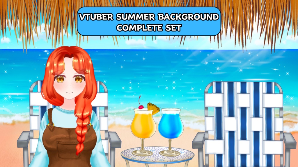 Beach Ocean Summer Vtuber Background | ビーチ 海洋