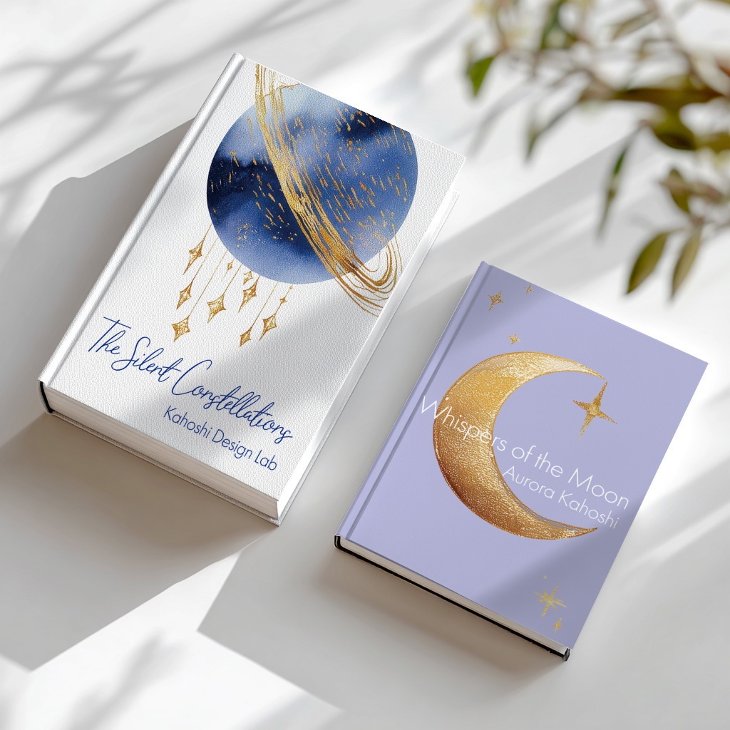 【商用OK】幻想的な水彩 宇宙イラスト素材 Vol.04・05 セット|星・月・雲・惑星のPNG+背景JPG