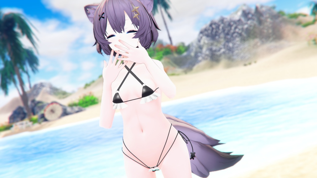 Ashちゃん(アッシュちゃん)用 フリル付き マイクロビキニ(+セフィラちゃん対応)