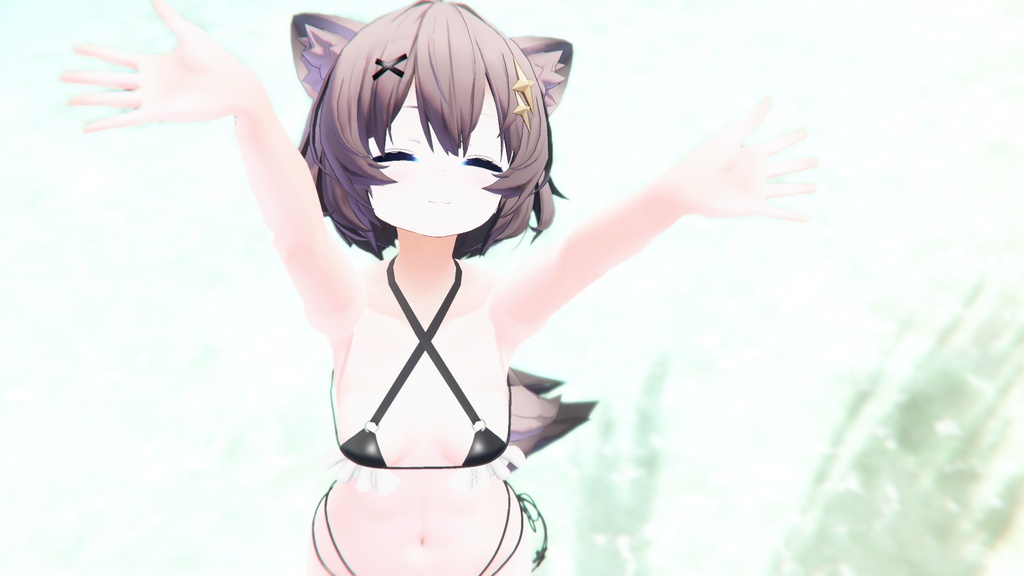 Ashちゃん(アッシュちゃん)用 フリル付き マイクロビキニ(+セフィラちゃん対応)