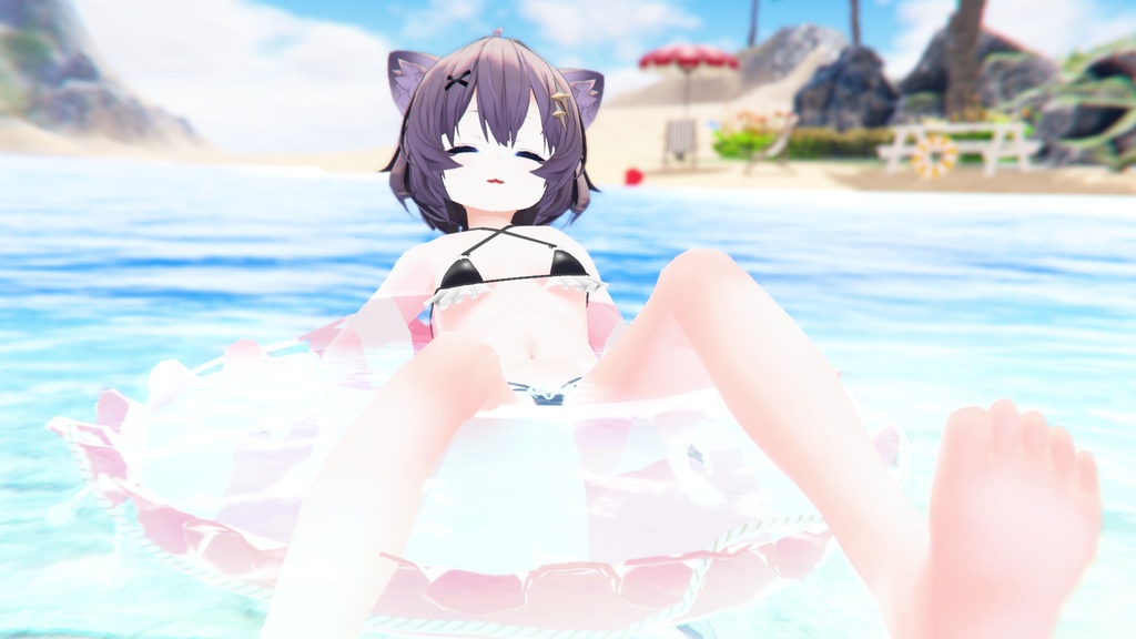 Ashちゃん(アッシュちゃん)用 フリル付き マイクロビキニ(+セフィラちゃん対応)