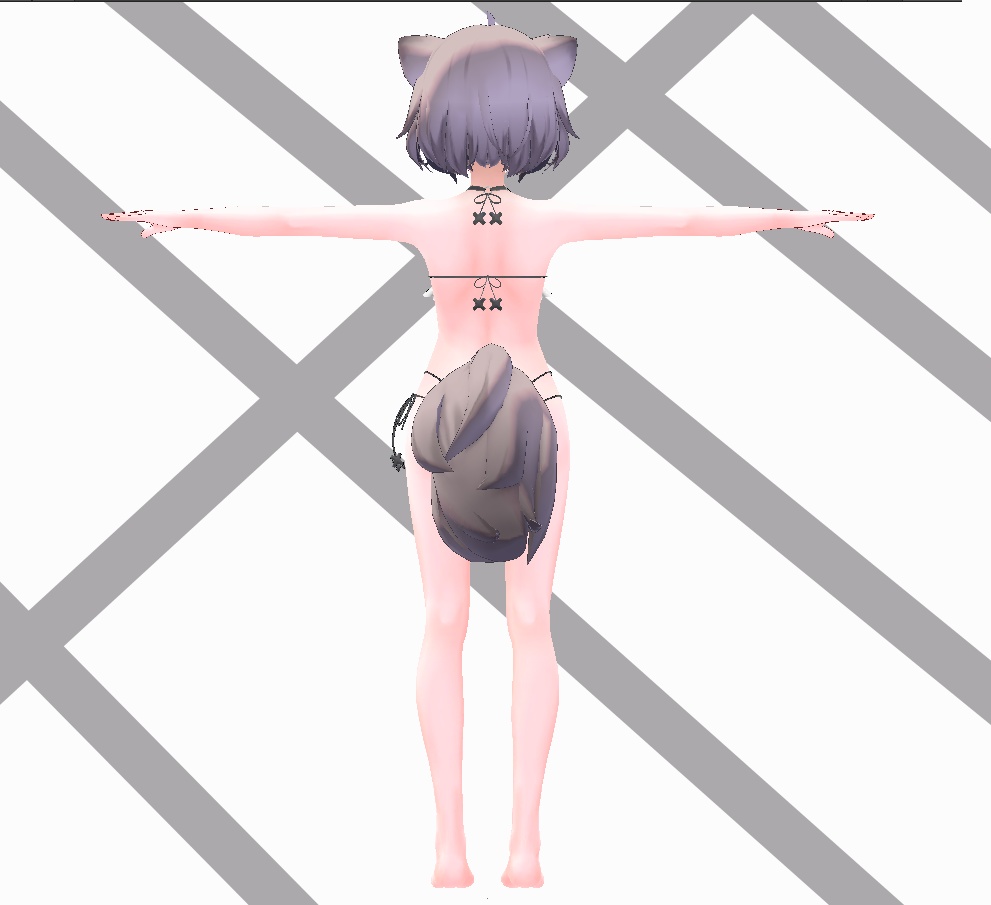 Ashちゃん(アッシュちゃん)用 フリル付き マイクロビキニ(+セフィラちゃん対応)