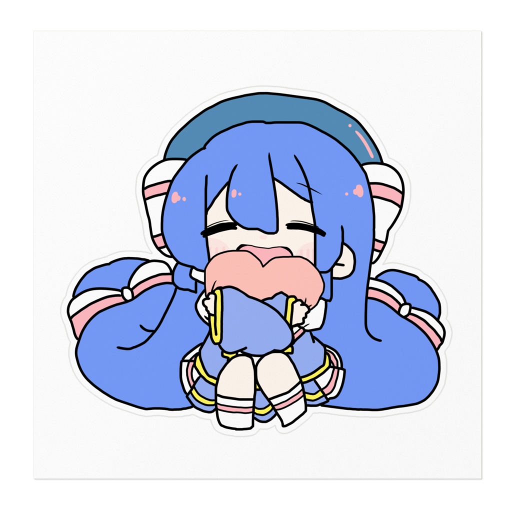 チビうなちゃんステッカー(ハートver.)