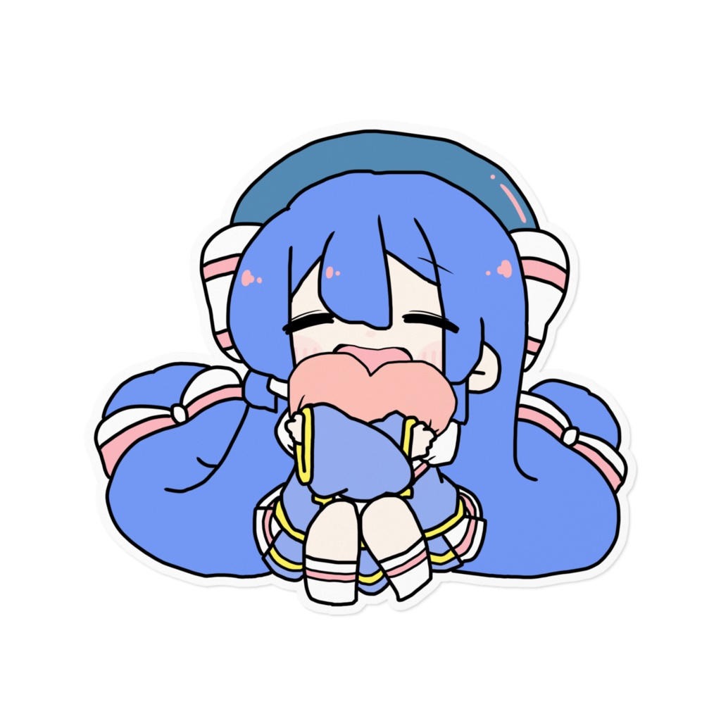 チビうなちゃんステッカー(ハートver.)