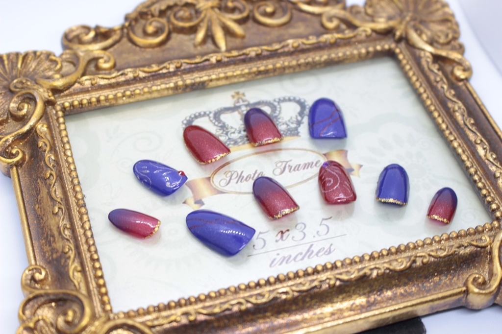 【twst】ポムフィオーレ【モチーフネイル】