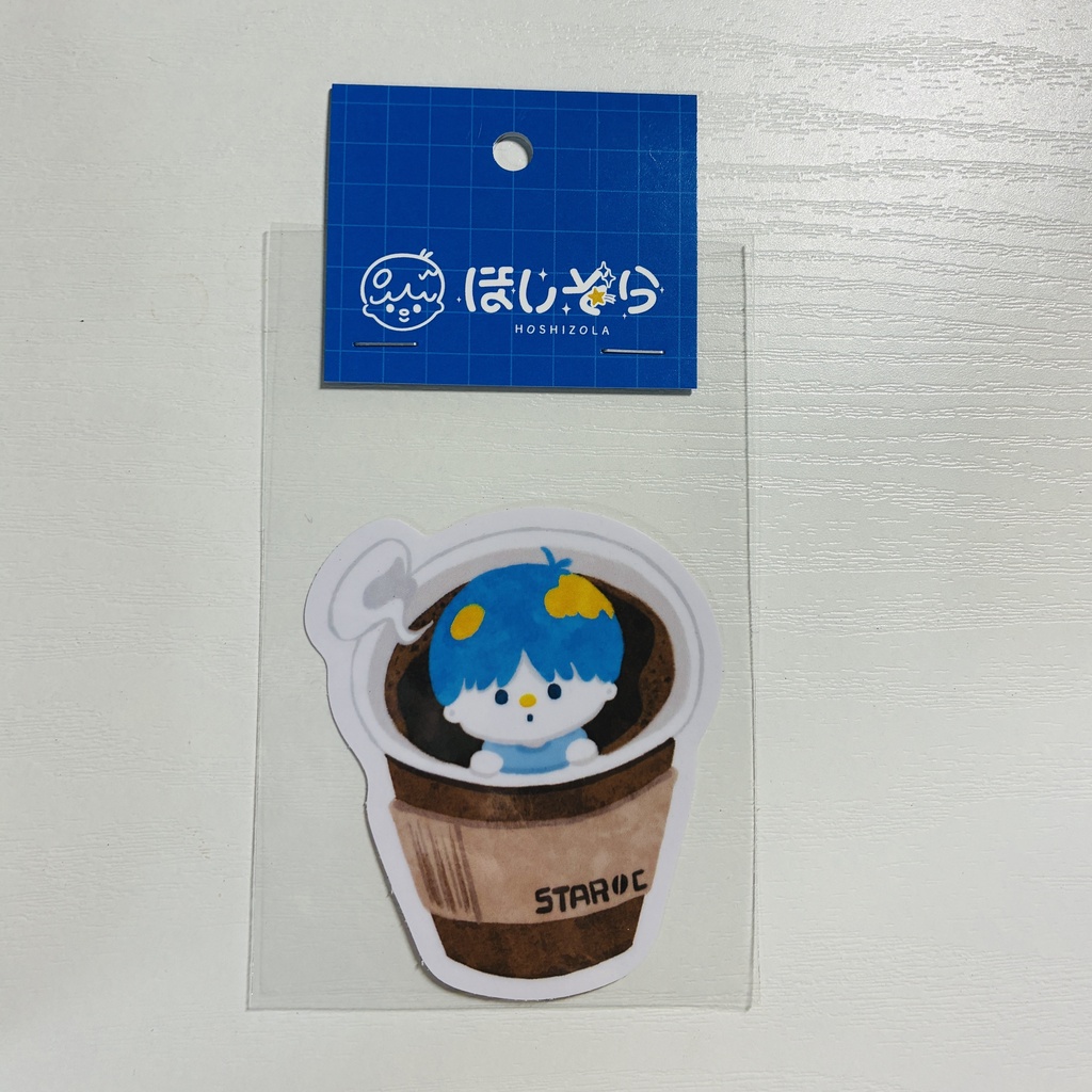 【ステッカー】コーヒーカップとほしぞらくん