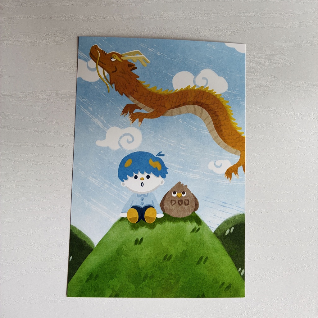 【ポストカード】ドラゴンみっけ！