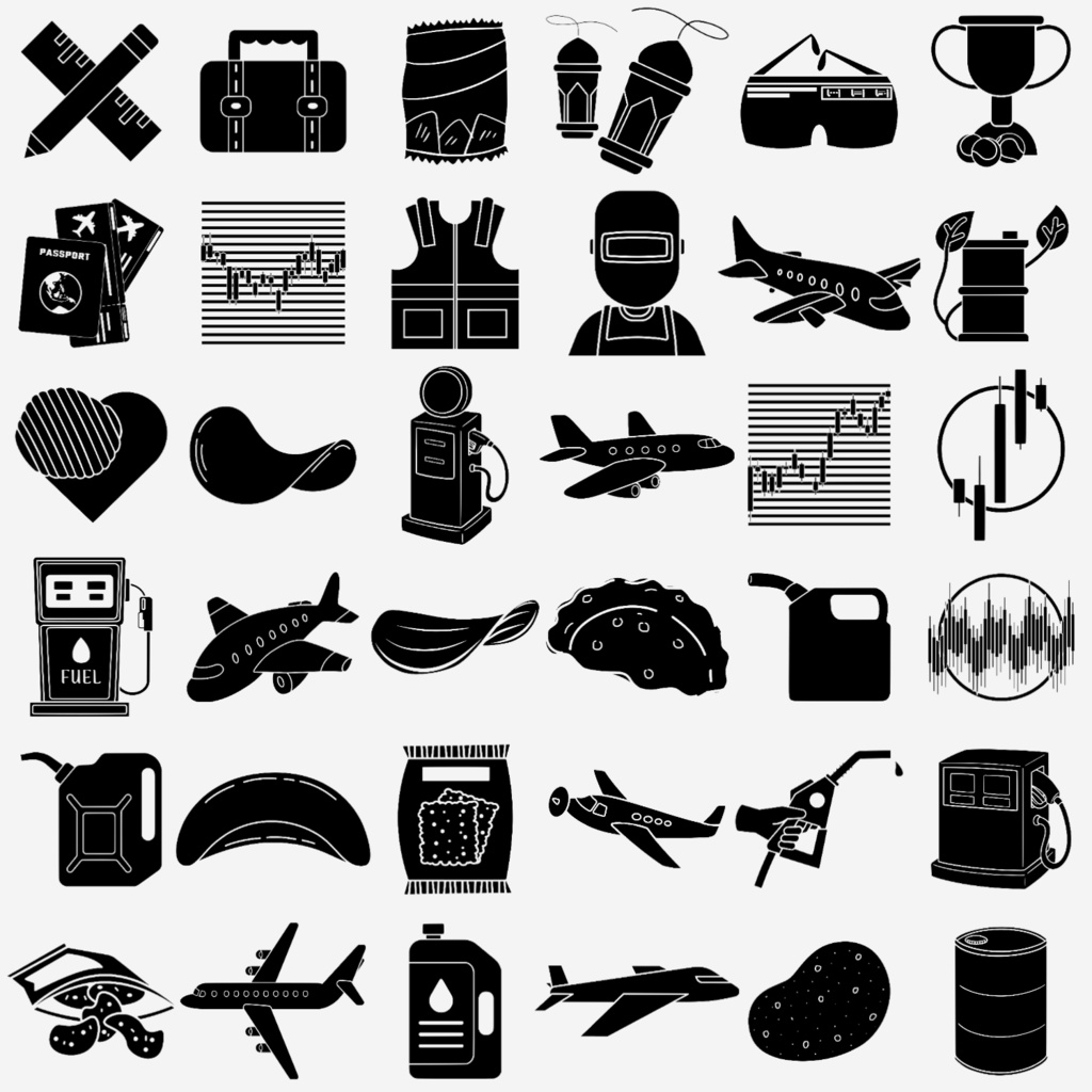 252 のデザイン バンドル アイコン ロゴ、シルエット イラストなど