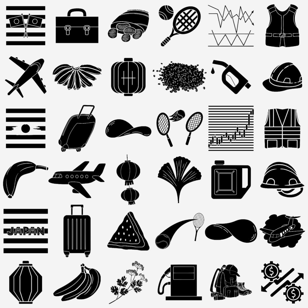 252 のデザイン バンドル アイコン ロゴ、シルエット イラストなど