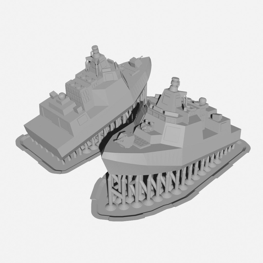 【Q版艦隊】055型駆逐艦(STLデータのみ)