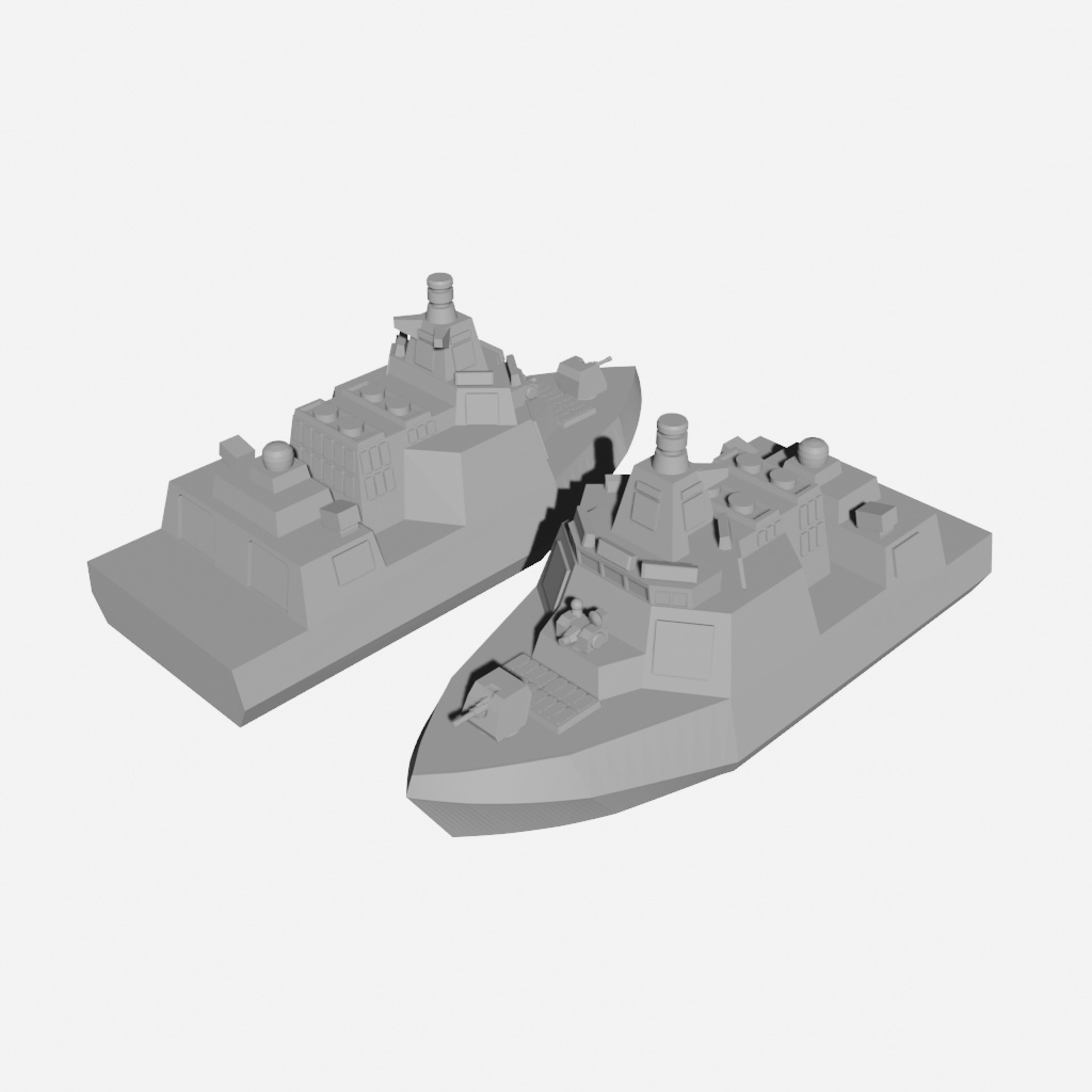 【Q版艦隊】055型駆逐艦(STLデータのみ)