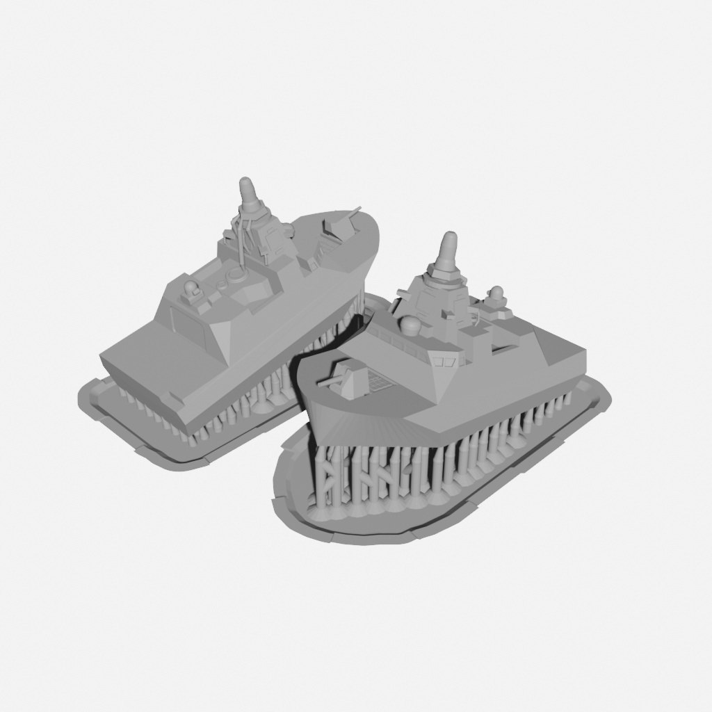 【Q版艦隊】もがみ型護衛艦(STLデータのみ)