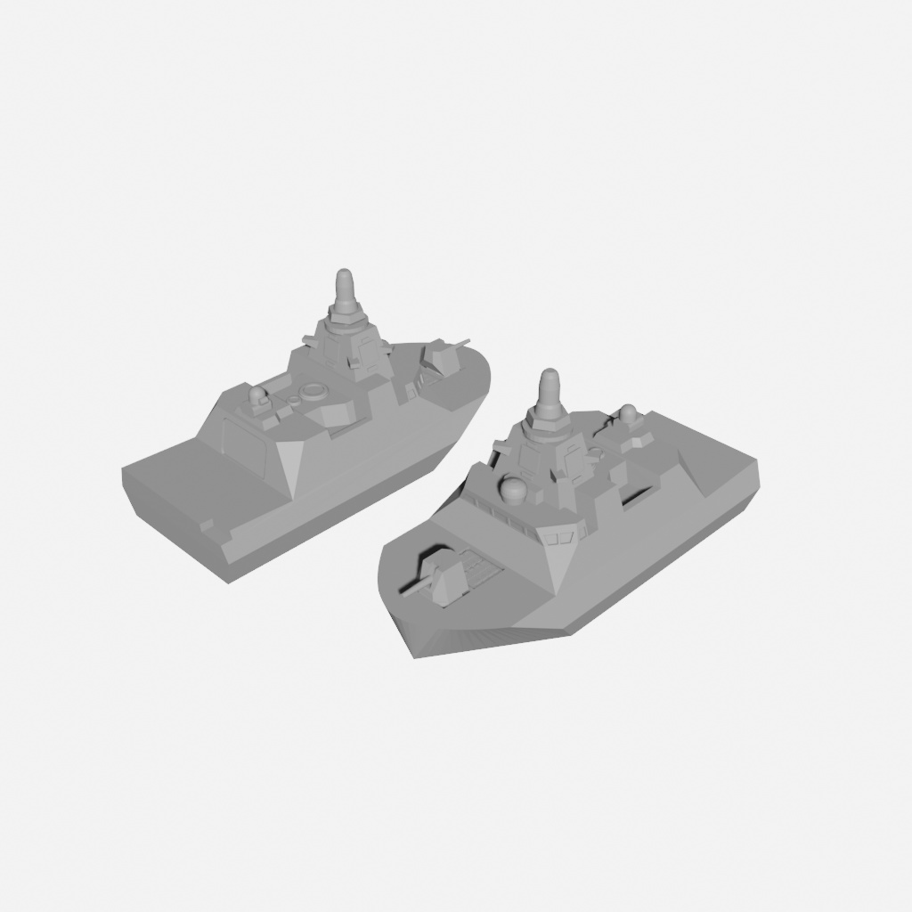 【Q版艦隊】もがみ型護衛艦(STLデータのみ)