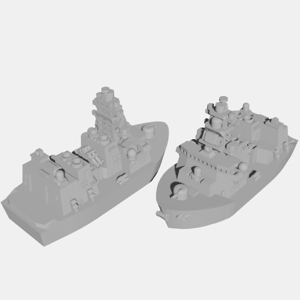 【Q版艦隊】汎用護衛艦(STLデータのみ)