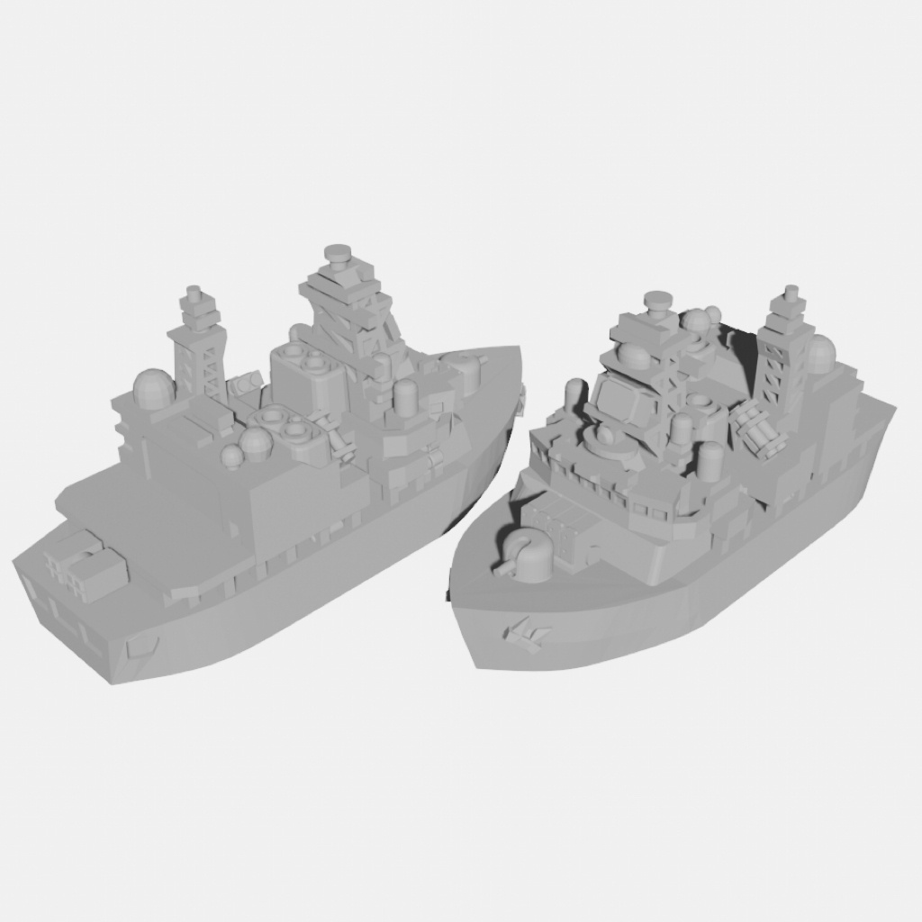 【Q版艦隊】汎用護衛艦(STLデータのみ)