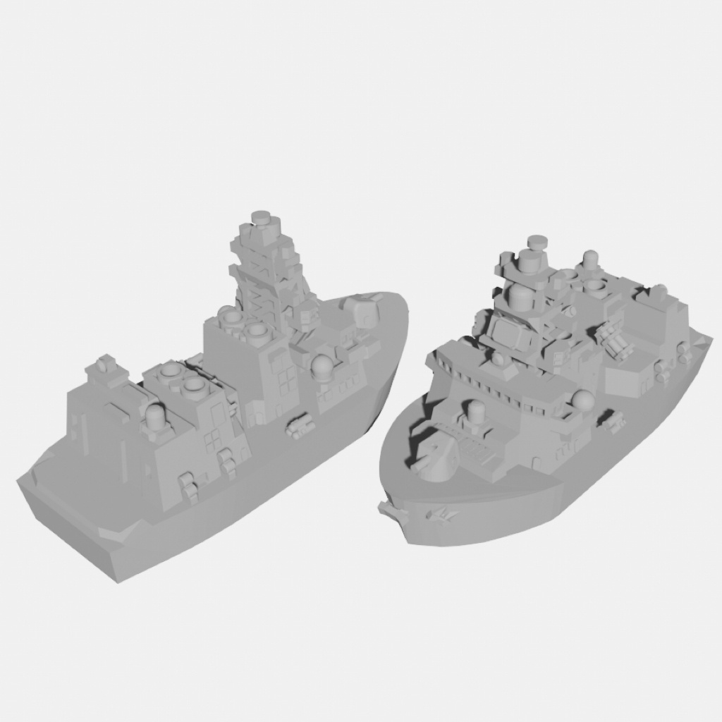 【Q版艦隊】汎用護衛艦(STLデータのみ)