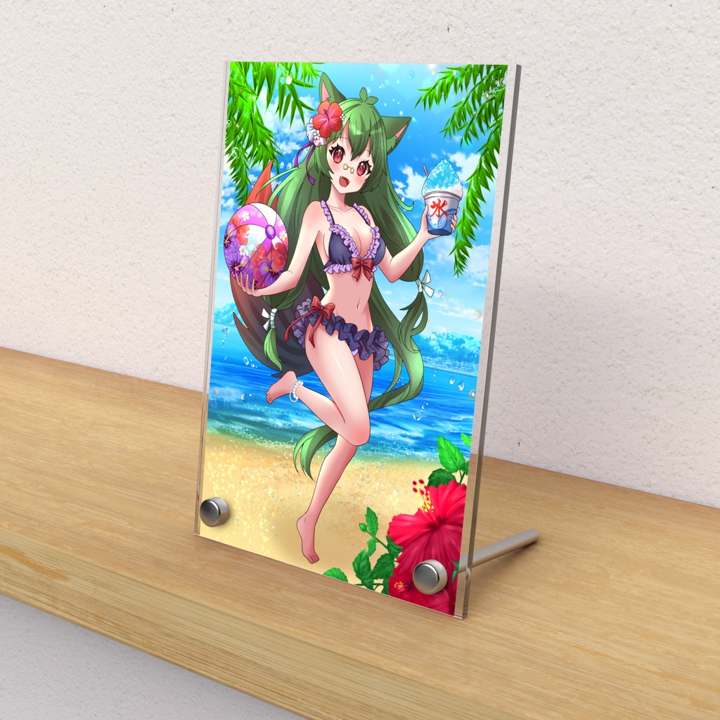 水着一枚絵フォトパネル