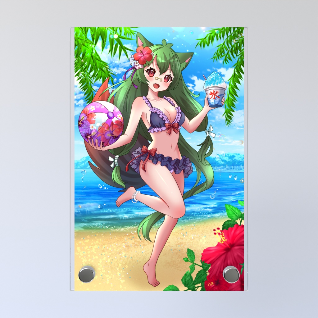 水着一枚絵フォトパネル