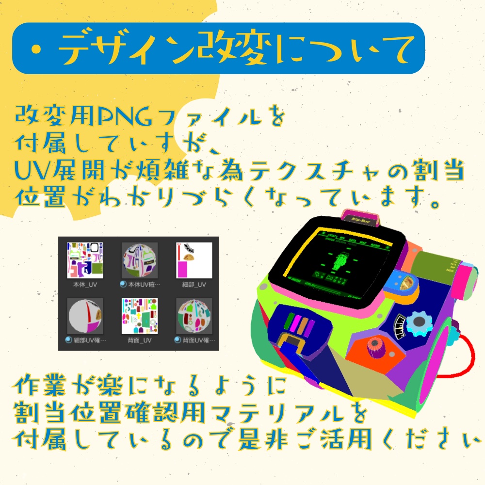 Kip-Boy【VRChat想定】ギミック付きアクセサリー