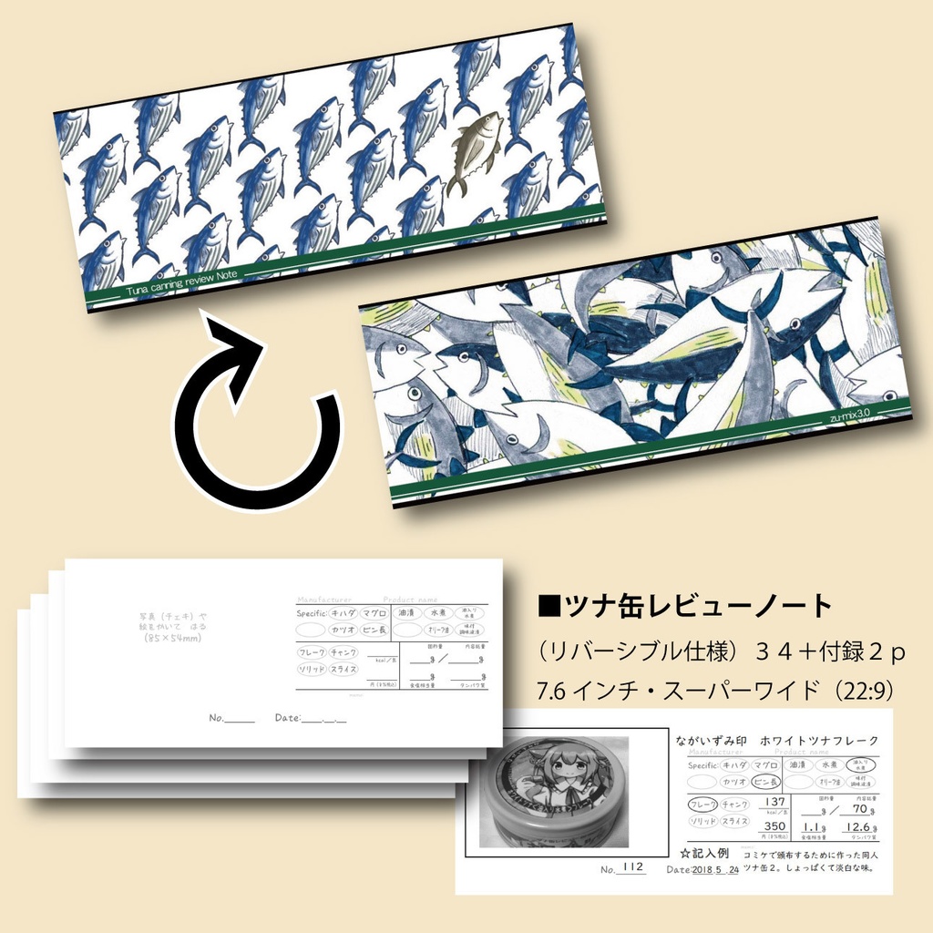 zu-mix 特製ツナ缶レビューノート