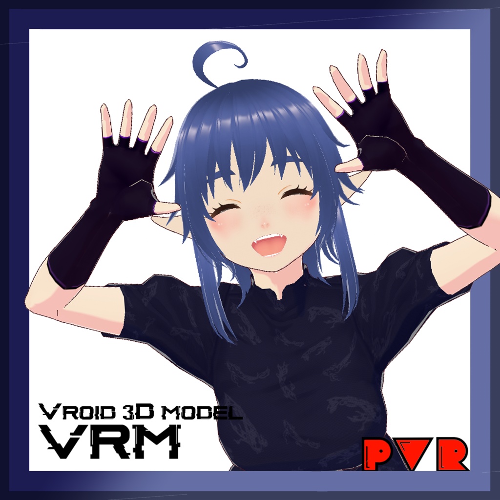 Original 3D vrm model (El) VRChat/Vtuber