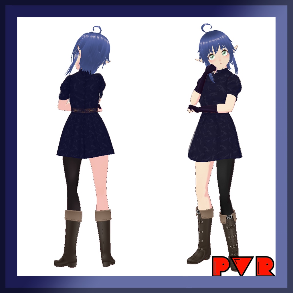 Original 3D vrm model (El) VRChat/Vtuber