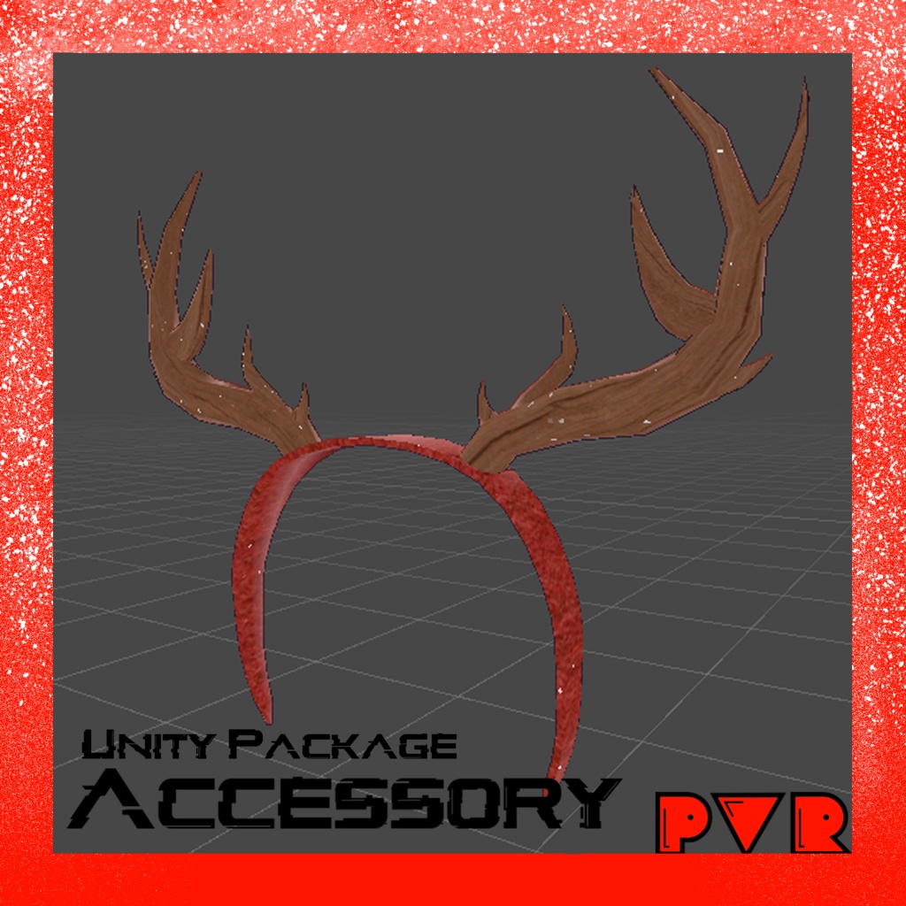 Antler headband Original 3D Unity Accessory VRChat/Vtuber