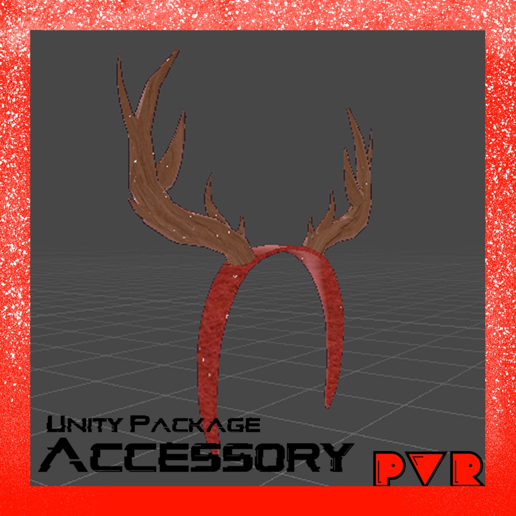 Antler headband Original 3D Unity Accessory VRChat/Vtuber